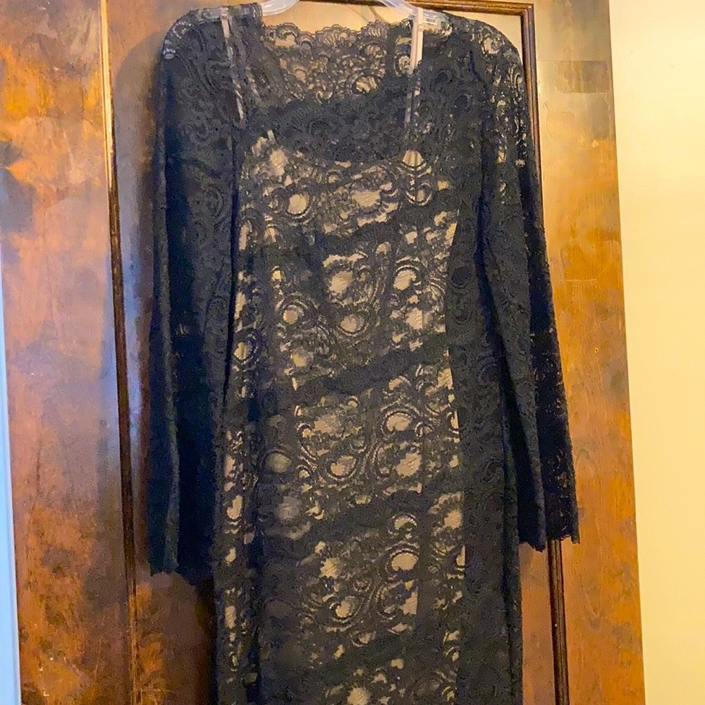 Nicole Miller Lace Sheath Dress, Size S